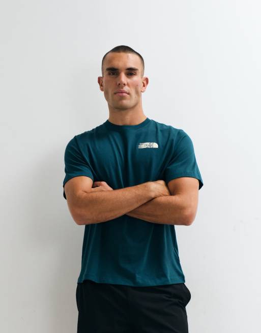 The North Face Retro Trail relaxed t-shirt with back print in green, 3 of 5