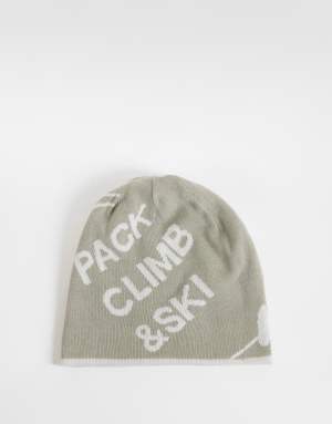 The North Face Reversible highline beanie in grey