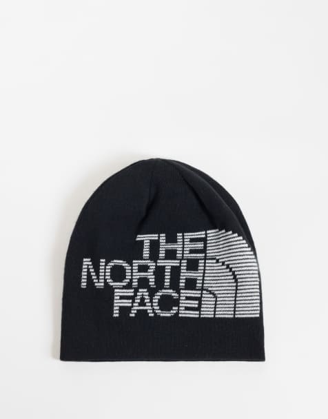 The North Face Reversible highline beanie in navy and white - view 1