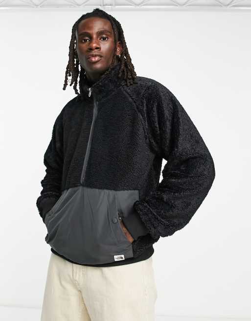 specificeren het dossier Maan oppervlakte The North Face - Ridge - Fleece-trui van hoogpolig fleece met 1/4 ritsje in  zwart | ASOS