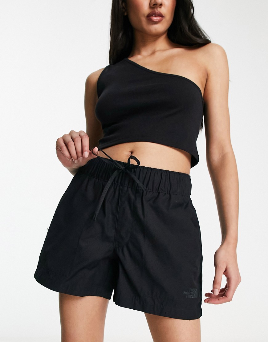 The North Face Ripstop cotton high waist shorts in black