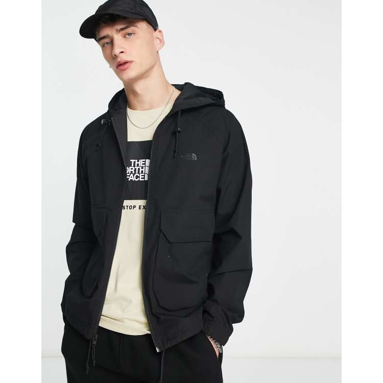 The North Face Ripstop Wind hooded jacket in black