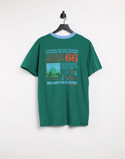 The North Face Rogue graphic t-shirt in green
