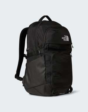 The North Face Router backpack in tnf black-tnf black-npf