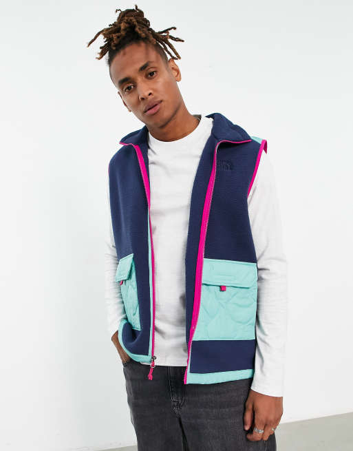 The North Face - Royal Arch - Bodywarmer met doorgestikte zakken en rits in marineblauw en groen