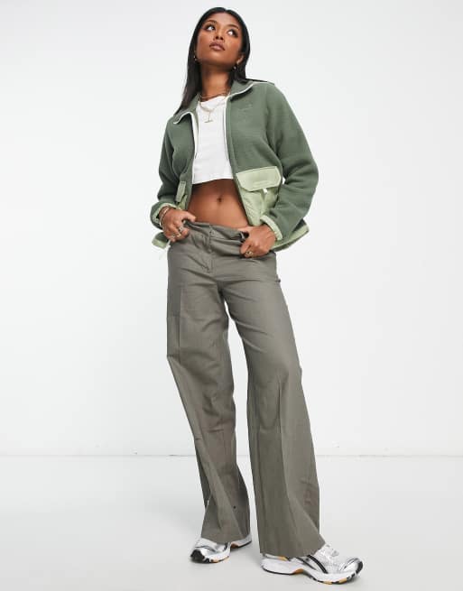 The North Face Royal Arch zip up fleece jacket in khaki | ASOS