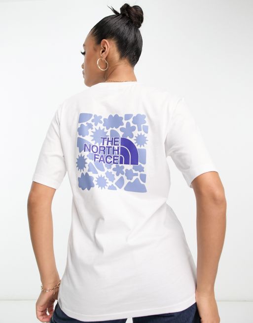 The North Face - Ruimvallend T-shirt met Doodles Box-print op achterkant in wit, exclusief bij ASOS