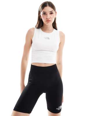The North Face The North Face Run tanklette in white-Black