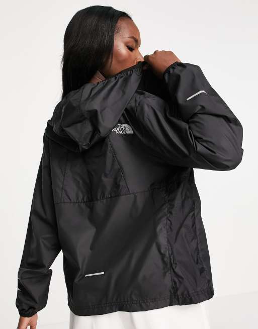 All black outlet north face windbreaker