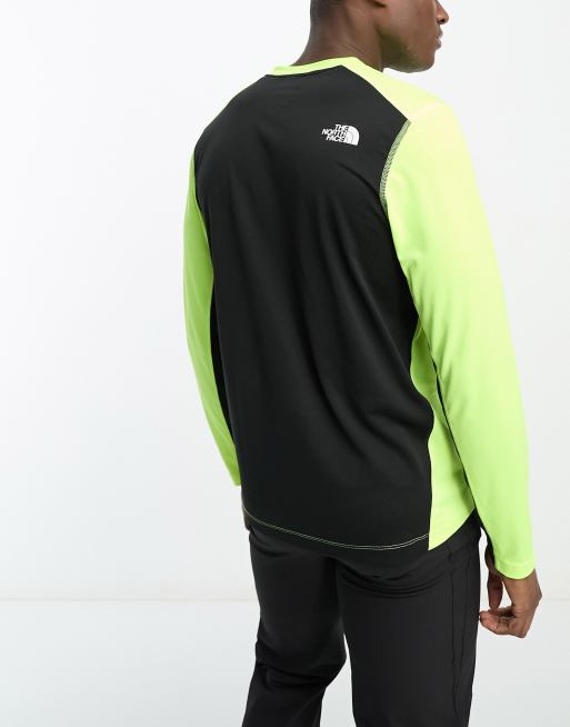 The North Face – Running Lightbright – Gul t-shirt med långa ärmar, 2 av 4