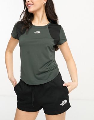 The North Face Running Lightbright tech t-shirt in black - ASOS Price Checker