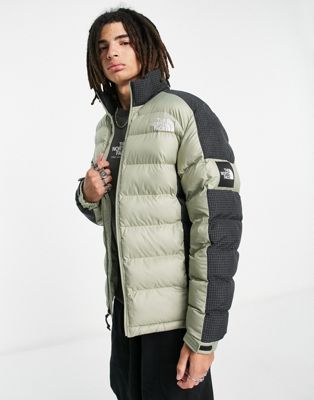 The North Face Rusta Puffer jacket in khaki and black ripstop