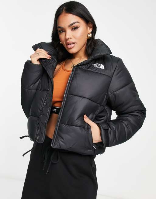 The North Face - Saikuru - Cropped dynejakke i sort - Kun hos ASOS