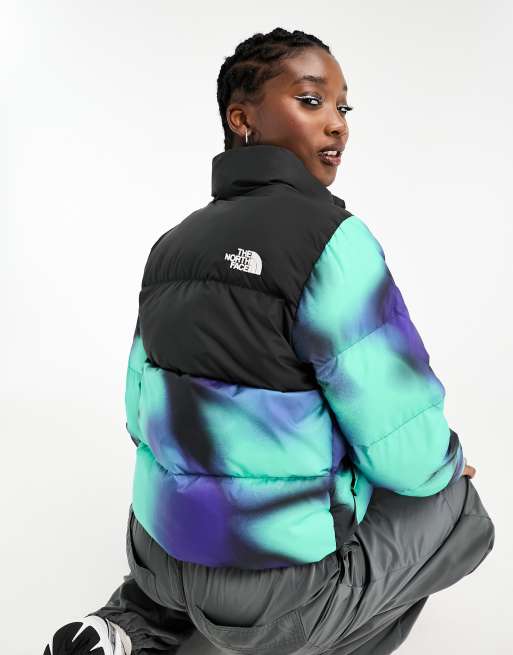 The North Face - Saikuru - Cropped jack in blauwe tie-dye, exclusief bij ASOS, 2 van 4