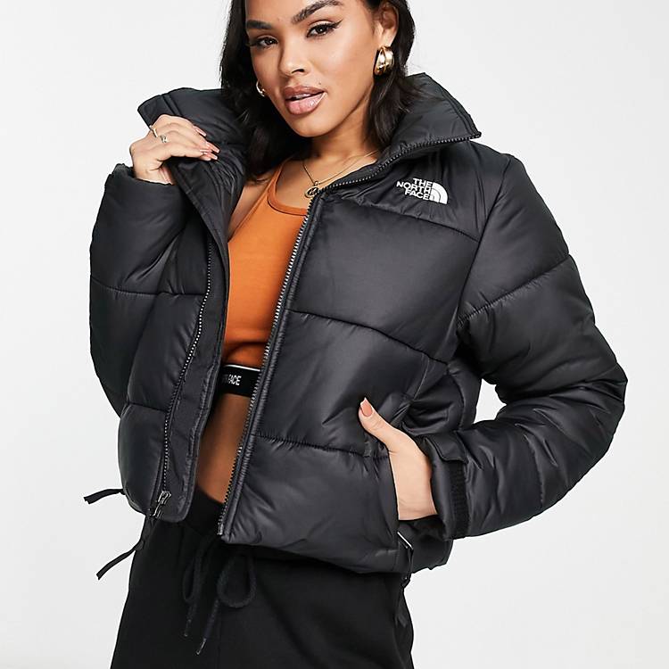 The North Face Saikuru Cropped Puffer Jacket In Rust Brown Exclusive At ...