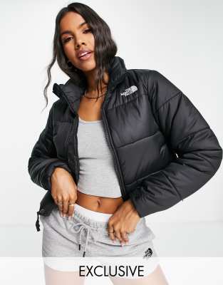 The North Face Saikuru cropped jacket in black Exclusive at ASOS