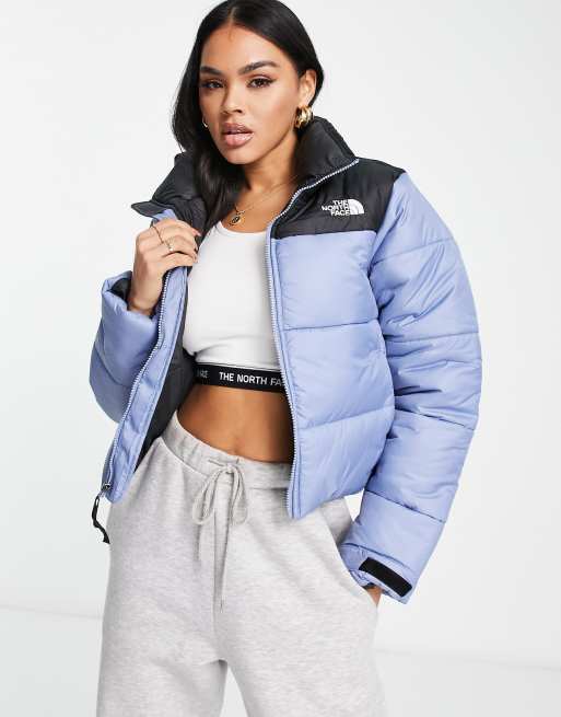 The North Face Saikuru cropped jacket in blue Exclusive at ASOS ASOS