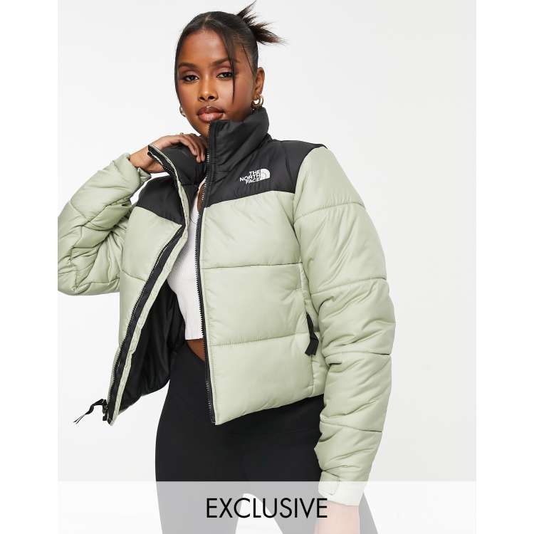 The North Face Saikuru Cropped Puffer Jacket In Rust Brown Exclusive At ...