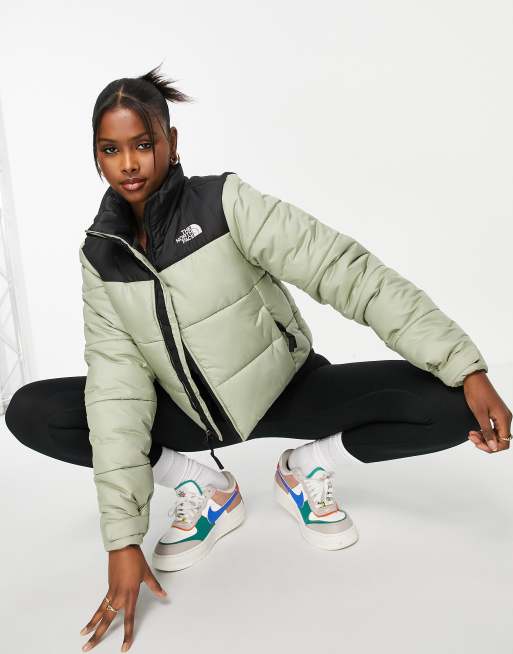 The North Face Saikuru cropped jacket in green Exclusive at ASOS