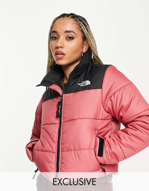 The North Face Saikuru cropped jacket in pink Exclusive to ASOS