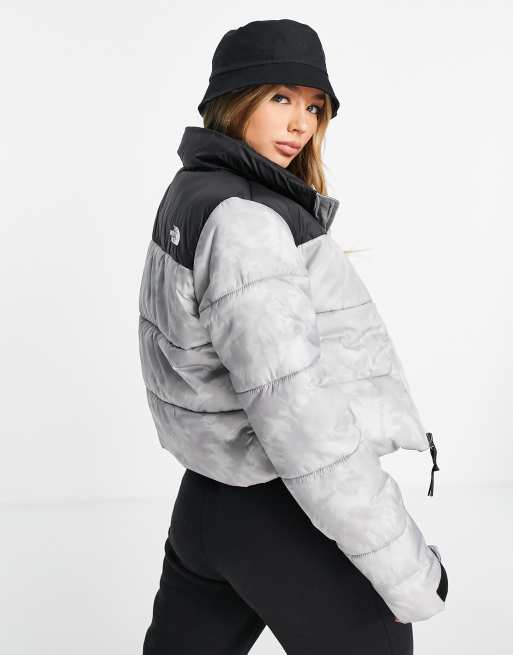 The North Face - Saikuru - Cropped jakke i grå batikfarve - Kun hos ASOS, 2 af 4