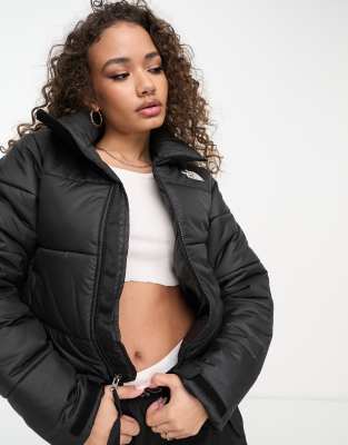 The North Face Saikuru cropped puffer jacket in black | ASOS