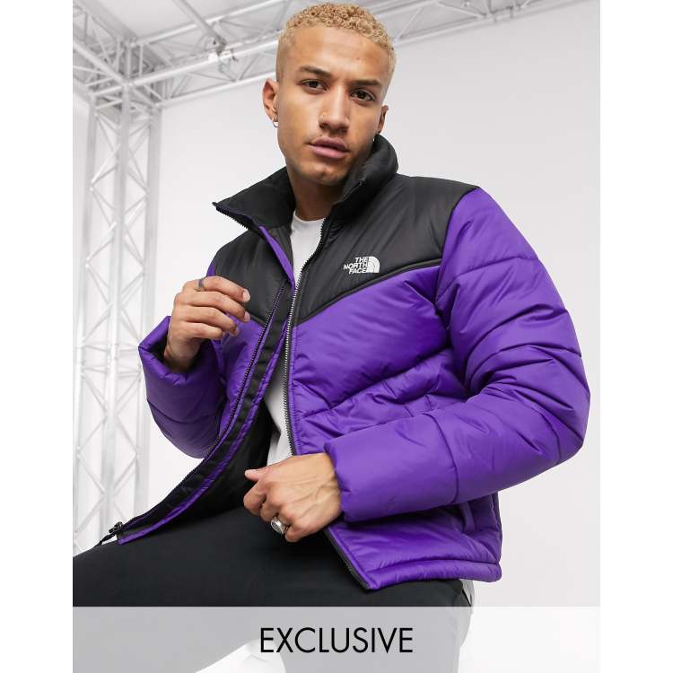 manteau north face homme mauve