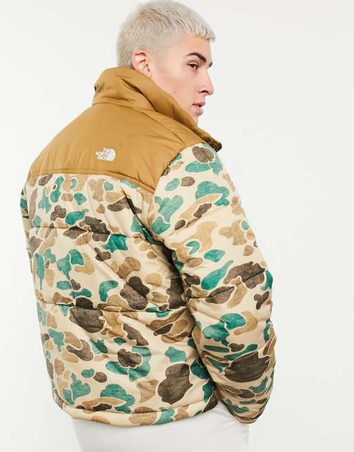 The north online face camo puffer