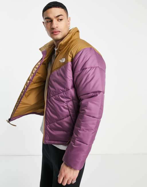 The north face saikuru cheap puffer jacket in purple