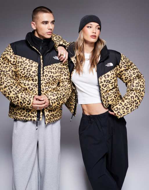 North face cheetah print jacket on sale