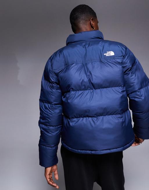 Face 700 Blue Puffer Jacket Mens Blue And Black North Face Jacket