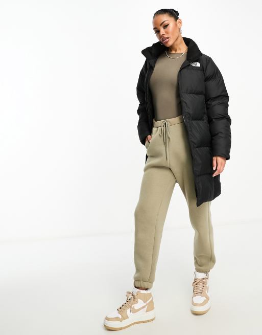 North face hot sale longline puffer