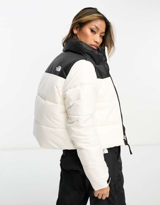 The North Face - Saikuru - Piumino taglio corto color crema - In esclusiva per ASOS
