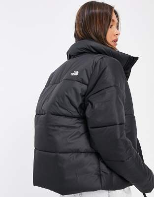 all black north face puffer jacket