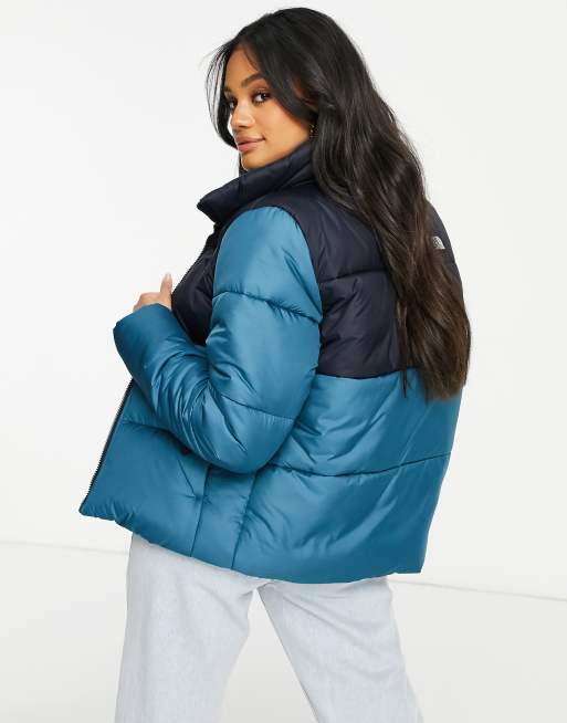 The North Face Saikuru Puffer Jacket In Blue Asos