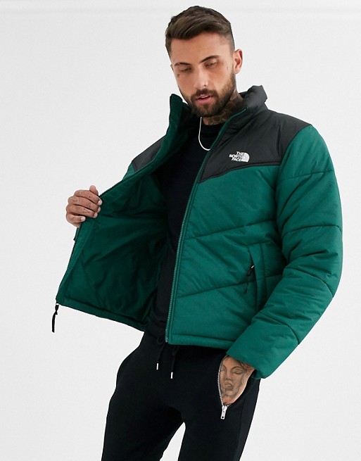 The North Face Saikuru puffer jacket in green