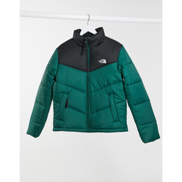 The North Face Saikuru puffer jacket in green ASOS