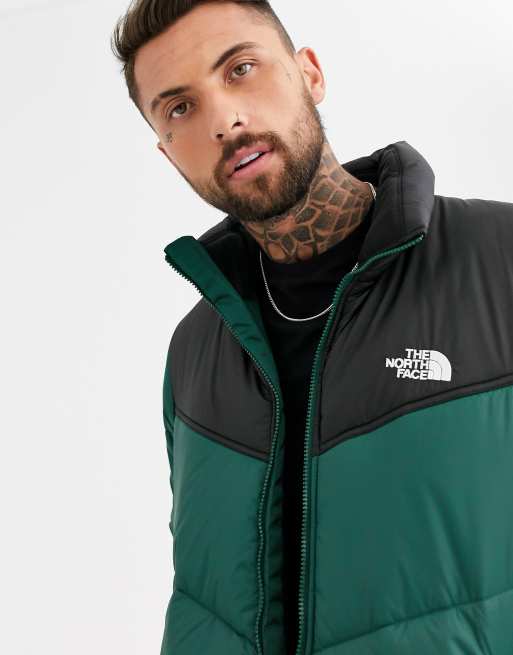 The North Face Saikuru Puffer Jacket In Night Green Asos