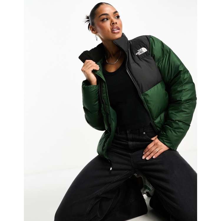 The North Face Saikuru puffer jacket in pine green and black Illuminite Fleece Wingard Jacket ClassicfuncenterShops