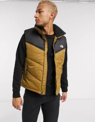 The North Face Saikuru puffer vest in khaki | ASOS