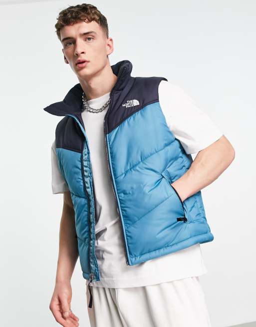 gilet the north face bleu