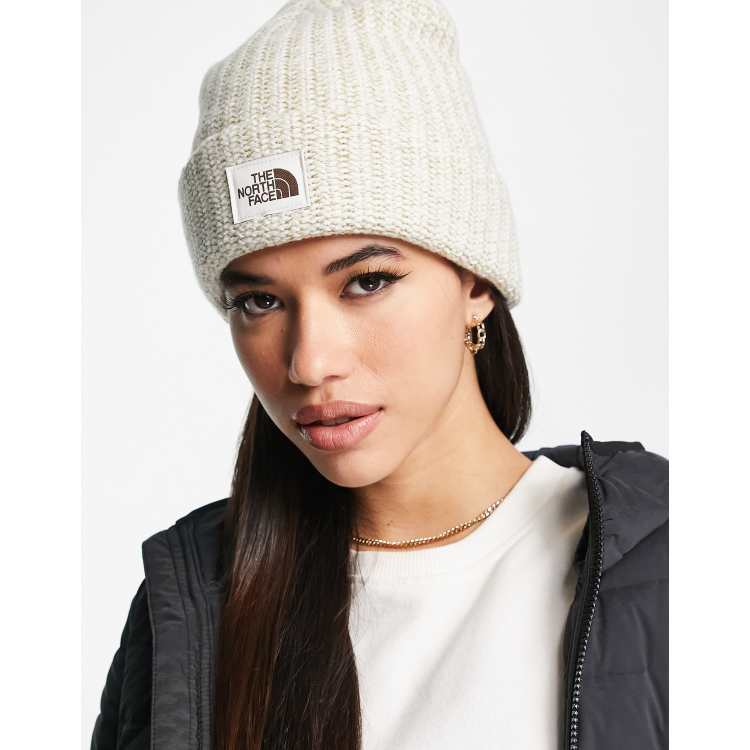 The North Face Salty Bae beanie in cream