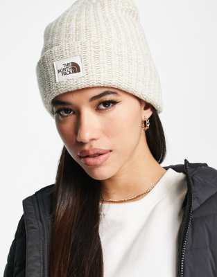 The North Face Salty Bae beanie in cream | ASOS