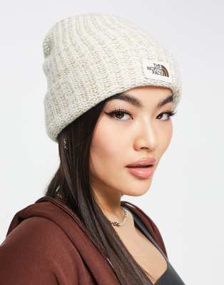 The North Face Salty Bae beanie in cream