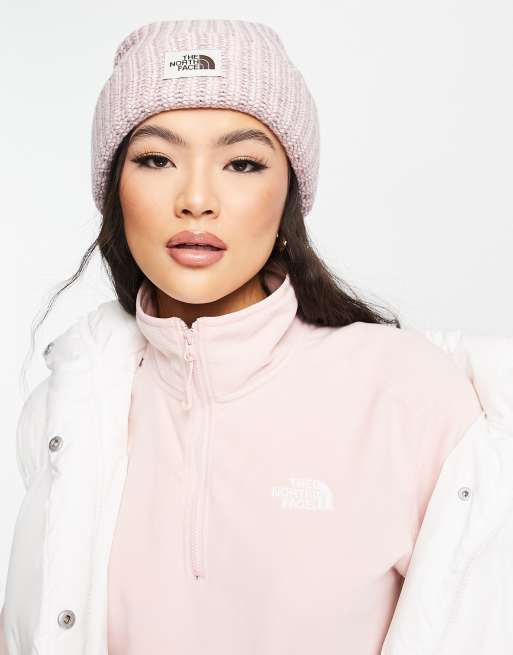 The North Face Salty Bae beanie in pink | ASOS