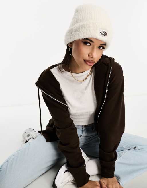 The North Face Salty Bae lined beanie in off white | ASOS display picture 3