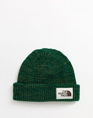 north face green beanie