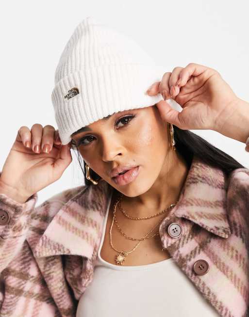 The North Face Salty Dog beanie in white
