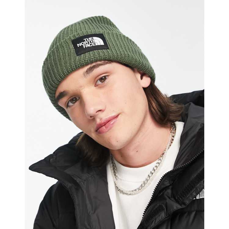 olive green north face beanie