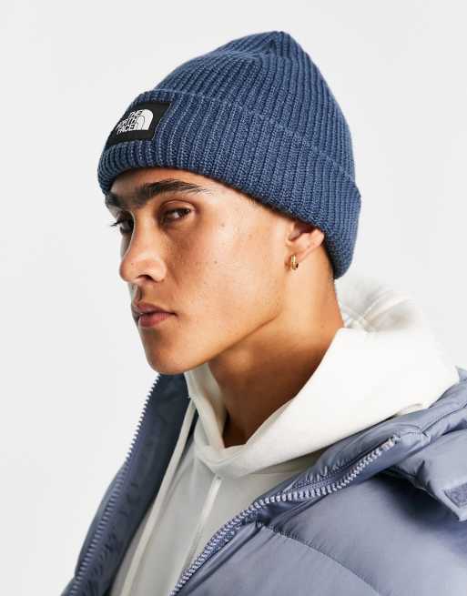 north face navy beanie